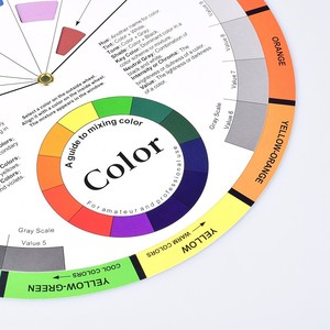 Tarjeta de colores circular de 23,5 cm, guía de combinación de colores para pintura en aerosol, diseño artístico - Product Image 3