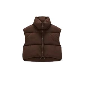 Chaqueta de Invierno de Alta Calidad para Mujer, Logotipo Personalizado, Chaleco sin Mangas, Abrigo de Invierno, Abrigo Cálido Informal de Moda para Mujer - Product Image 5