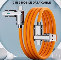 4 en 1 120w PVC usb c cable type c cable Fast Charging Data cable Pour iPhone 15 14 13 12 Samsung xiaomi redmi huawei