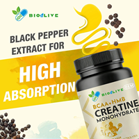 Creatine Monohydraat Kauwtabletten 8-in-1 Formule met BCAA Zwarte Peper Elektrolyten Citroensmaak 90 stuks