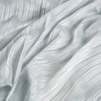 Tissu Hijab en Chiffon de Polyester Jacquard à Rayures Argentées A3, Antistatique et Respirant pour la Confection de Thobe, Jilbab et Vêtements