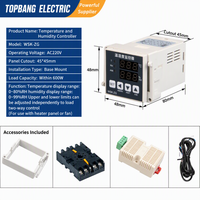 WSK-ZD 72 * 72 Pengontrol Suhu & Kelembapan Anti Kondensasi Termostat Dehumidifikasi untuk Kabinet Distribusi Tegangan Tinggi