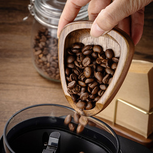 2025 nouveaux produits grain de <span class=keywords><strong>café</strong></span> plaque de pesée noyer mètre <span class=keywords><strong>café</strong></span> pesant haricot plaque plat tasse à mesurer - Product Image 3