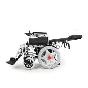 Fauteuil roulant électrique pliable à dossier haut de 22 pouces, vente en gros - Product Image 1