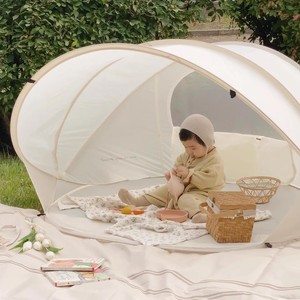 Korean Style <b>Childrens</b> <b>Tent</b> 130x130x100cm Sun Protection Portable Outdoor Playhouse <b>For</b> Baby Pretend Play - Product Image 1
