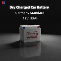 Batterie de voiture au plomb-acide 12V 55Ah DIN55 à charge sèche, nouvelle, la meilleure, 440CCA