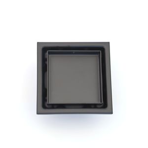 Desagüe <span class=keywords><strong>Vertical</strong></span> cuadrado de rejilla Invisible moderno Drenaje Del Suelo Anti-obstrucción Desagüe de suelo de acero inoxidable de 4x4 pulgadas para Cocina - Product Image 5