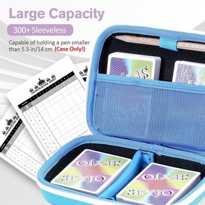Étui rigide pour jeu de cartes, peut contenir plus de 300 cartes à collectionner, porte-cartes pour jeux de société classiques <span class=keywords><strong>UNO</strong></span>, Five Crowns SKYJO, PlayMonster et plus encore - Product Image 2