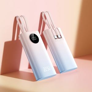 Cadeaux personnalisés avec logo, chargeur portable, batterie externe avec câble, 10000 mAh, PD 22,5 W, charge rapide, petite batterie externe pour Android - Product Image 6