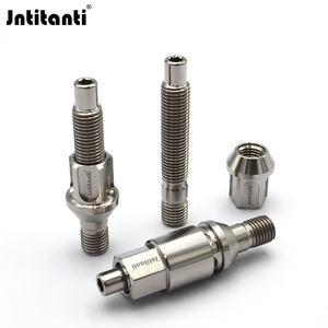 Jntitanti Gr.5 Ti-6Al-4V Écrous de roue en alliage M12x1.5x75mm, conversion de boulons hauts en écrous antivol en titane Gr.5 M12x1.5x27mm - Product Image 5