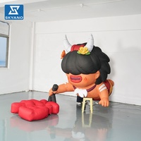 Modèle de personnage gonflable de dessin animé personnalisé pour la décoration d'événements commerciaux