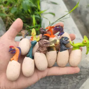 SL Models Fabricant Écologique Non Toxique Mini Oeufs De Dinosaure À Couver 6PCS Ensembles Action Figure Modèle Jouet pour Enfants 3 +