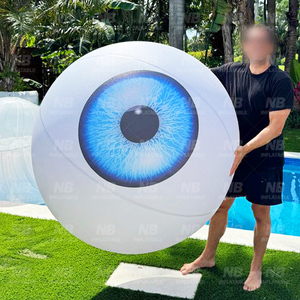Halloween Scary Inflatable Eye Decorative <b>Balloon</b> <b>Custom</b> Eyeball With Led Lights Inflatable Eye <b>Balloon</b> Inflatable Advertising H - Product Image 1