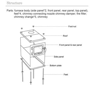 Portable Outdoor Titanium Alloy <b>Stove</b> Multi-functional <b>Tent</b> <b>Stove</b> with <b>Wood</b>-<b>burning</b> <b>Stove</b> with a 8.2ft (2.5m) Pipe 13L Capacity - Product Image 4