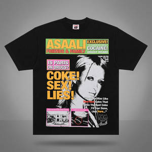 เสื้อยืดลายพิมพ์ Lucky Diamonds Do Drugs Not War แขนสั้นสำหรับผู้ชาย สไตล์สตรีท พิมพ์ลายสกรีน คอกลม ทรงหลวม ผ้าฝ้าย 100% - Product Image 2