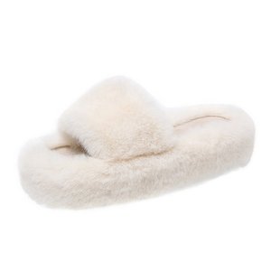 Pantuflas de Felpa para Mujer, Estilo Coreano, Otoño-Invierno-Verano 2025, Diseño Juvenil, Antideslizantes, Suela Gruesa, Tallas Grandes, para el Hogar - Product Image 5
