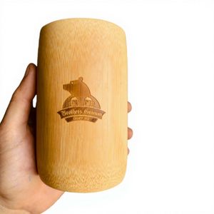 Tazas de té de bambú ecológicas de Vietnam con logotipo Taza de bambú natural con tapa y pajita para uso en Cafetería y regalos - Product Image 1
