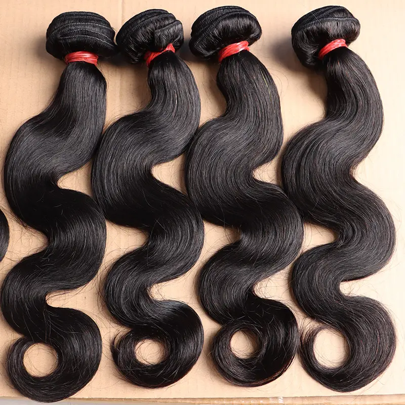 Wholesale Cheap Factory Price 8a 10a Body Wave Human Hair Extensions Brazilian Hair Bundles Double Drawn Body Wave Human Hair