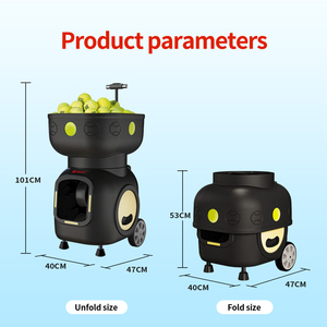 Siboasi T5 Thông Minh Bóng Tennis Launcher Im Lặng Đối Tác Gia Sư Bóng Phục Vụ Máy Ứng Dụng Điều Khiển Từ Xa LED Lập Trình 120 Bóng - Product Image 2