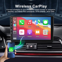 Reproductor Multimedia Universal para Automóvil de 9 Pulgadas con Sistema Linux 2 Din, Música de Youtube, MP5, Carplay Inalámbrico, Android Auto, Radio para Automóvil, GPS