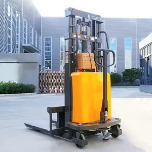 Electric Stacker Truck Pallet Lift Stacker Capacity 1000/2000kg Full Electric Forklift In Warehouse