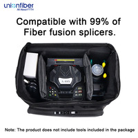 Sac à dos portable pour soudeuse par fusion de fibres optiques, sac de rangement pour outils 34,3 x 23 x 21 cm pour la construction de télécommunications FTTH