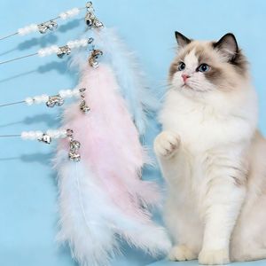 Varita de Juguete para Gatos con Plumas de Hada, Duradera, Resistente a Mordeduras, con Campana, Diseño de Alambre Corto, Modelo Pmg, Origen Henan - Product Image 4