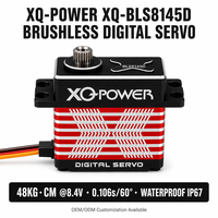 Servomoteur RC 48KG, engrenage en acier inoxydable, boîtier en aluminium CNC, servomoteur numérique sans balais, étanche IP67, 8.4V, 77g, XQ-POWER XQ-BLS8145D