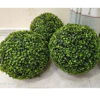 Bola de Plástico para Decoração Interna, Pendurado, Grama Verde, Buxo, Topiaria, Bola de Grama Artificial, Decoração de Interior Barata