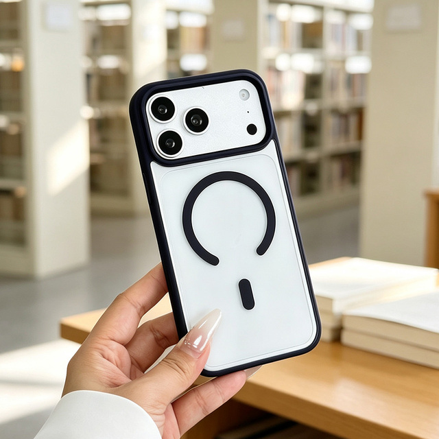 JOYPORODO B202 Shockproof Acrylic Transparent Magnetic Phone case for iPhone 18 17 16 Pro Max Trendy Low Price Wholesale Coque