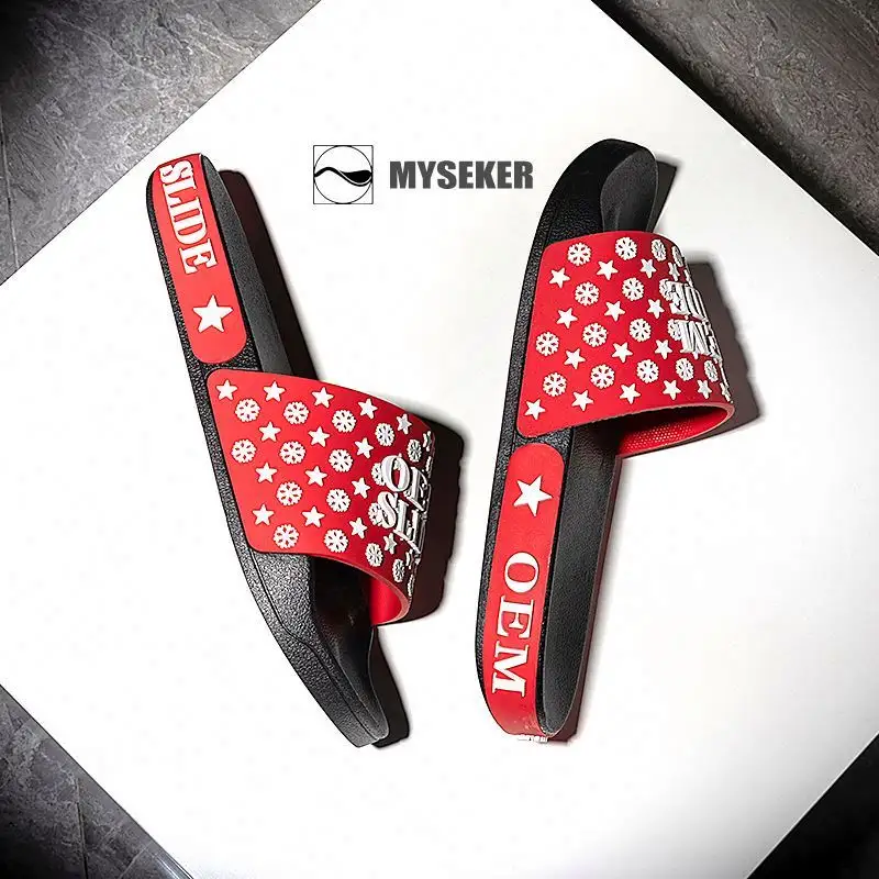 2021 zapatillas de moda personalizadas 3D goma marca hombre al aire libre mujeres diseñador diapositivas Logo personalizado elegante diapositivas