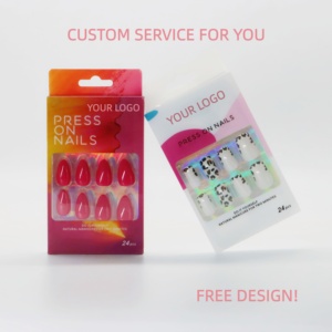 Ongles press-on 3D blancs à bout français, carrés moyens nude à coller <span class=keywords><strong>pour</strong></span> mariée, <span class=keywords><strong>mariage</strong></span> et enterrement de vie de jeune fille - Product Image 2