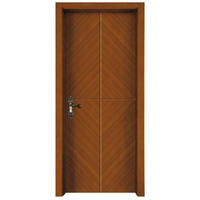 Portes en bois composite MDF de style chinois, fabrication directe d'usine, résistantes à l'eau, pour usage domestique