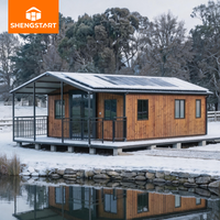 Maison conteneur préfabriquée de luxe moderne 30 pieds, extensible, autonome, étanche et écologique avec salle de bain et cuisine