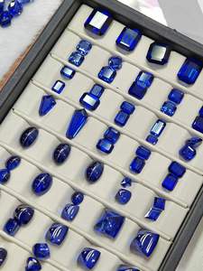 Vendita in fabbrica zaffiro ovale in zaffiro coltivato in laboratorio per la creazione di gioielli blu reale con metodo blu trainato colore naturale - Product Image 3