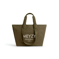 Sac de shopping personnalisé à bandoulière, grand format, imprimé, en toile 12 oz, avec logo imprimé sur mesure