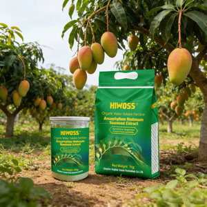 Extracto de Algas Marinas Orgánicas Green DF Hiwoss en Escamas, Fertilizante Foliar de Liberación Rápida para Fortalecimiento de Raíces, Expansión de Plántulas y Frutos - Product Image 1