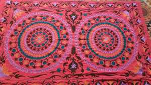 Custom made Artisan Suzani <b>Quilts</b> Cotton & Silk Embroidered Throws for Luxury Interiors. Ideal for gifting and personal use - Product Image 2