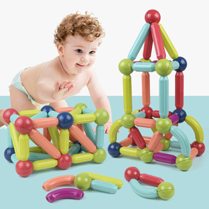 Oem trẻ em Đồ chơi giáo dục 3D khối xây dựng nam châm dính bóng thiết lập thân cây gạch từ đồ chơi - Product Image 4