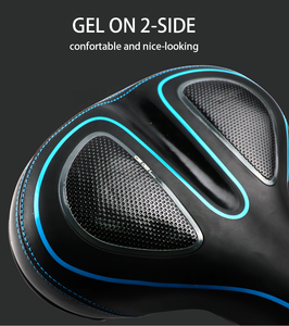 Ressort FERTS en cuir PU et mousse plastique avec gel sur les deux côtés marqués avec la <span class=keywords><strong>selle</strong></span> de vélo de ville à pois - Product Image 4