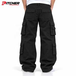 Wholesale <b>mens</b> denim cargo pants Custom <b>mens</b> denim cargo pants Cargo <b>jeans</b> Utility Style Denim Low MOQ Collection - Product Image 4