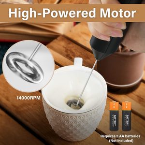 Espumador de Leche Eléctrico Automático de Acero y Plástico 2025, de Alta Calidad, Funciona con Batería, Ecológico, Herramienta Moderna para Café y Té - Product Image 2