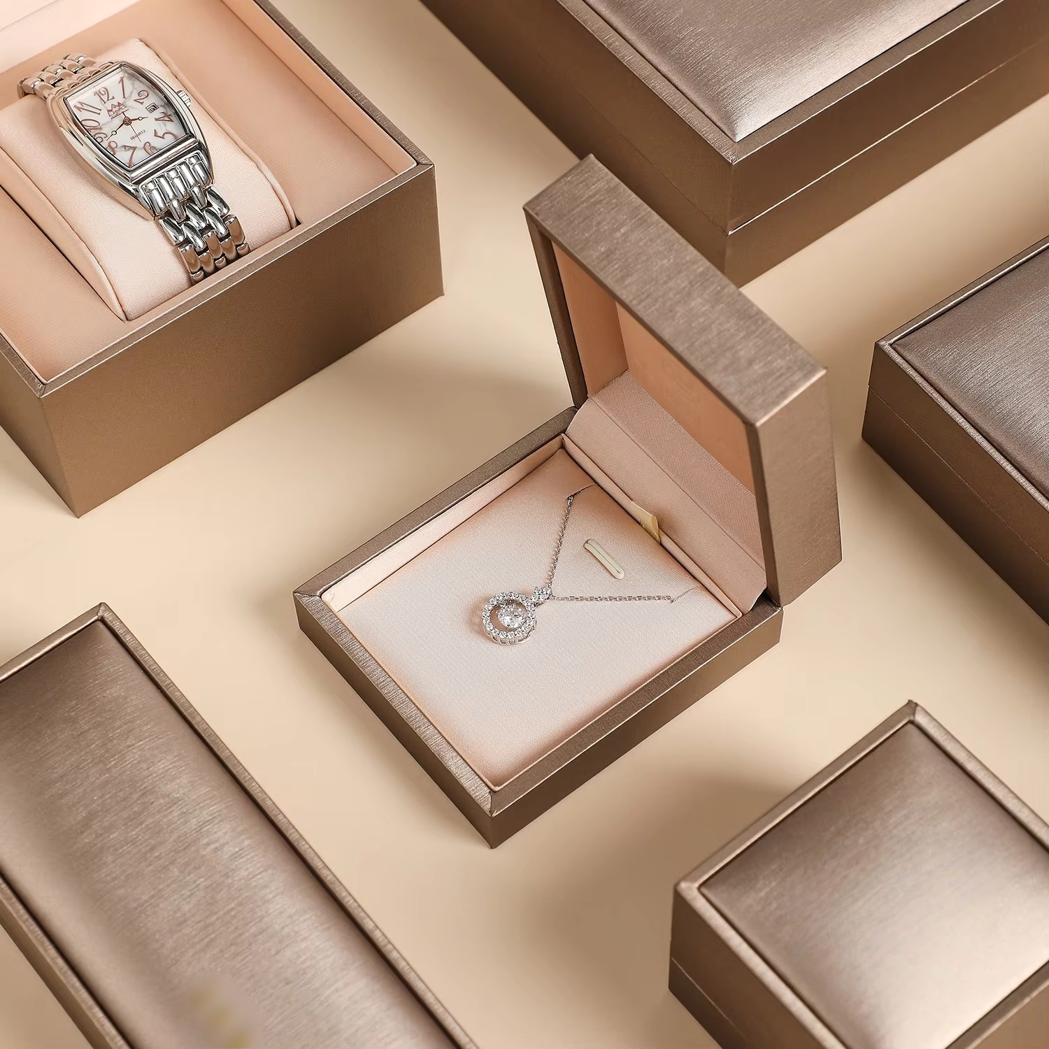 Gold golden; pendant box [high quality export]