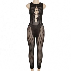 Body une pièce avec découpe transparente pour un usage quotidien Body sans manches pour femmes Bas de <span class=keywords><strong>corps</strong></span> sexy pour femmes - Product Image 2