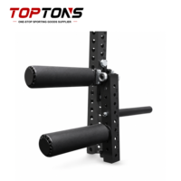 Support de fixation TOPTONS pour exercices de flexion/extension des jambes - Équipement d'exercice des jambes robuste de qualité commerciale pour les salles de sport