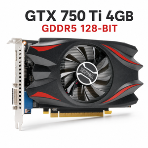 XHVGA GTX <span class=keywords><strong>750</strong></span> <span class=keywords><strong>Ti</strong></span> 4 Go GDDR5 128 bits pour jeux 4K, GPU de bureau PCI Express avec ventilateur, neuf - Product Image 1