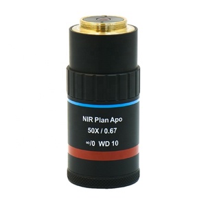 M 플랜 Apo IR 목표 | 0.67 NA, 380-700nm 및 1064nm 용 | 머신 비전 및 레이저 초점 - Product Image 1