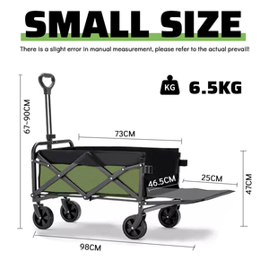 Carrito plegable de gran capacidad para coche de campamento al aire libre, puesto de remolque, tirador de conductor después de abrir una caravana - Product Image 2