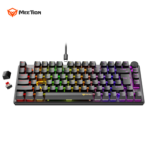 Clavier de jeu Meetion MK006Pro avec interrupteurs rouges, 75%, clavier compact pour joueurs, rétroéclairage RVB, clavier mécanique filaire pour ordinateur PC - Product Image 2
