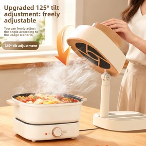 Campana Extractora Portátil Pequeña para <span class=keywords><strong>Cocina</strong></span>, <span class=keywords><strong>de</strong></span> Sobremesa, con Funcionamiento Mecánico, Recargable, Color Caqui, para Camping - Product Image 3